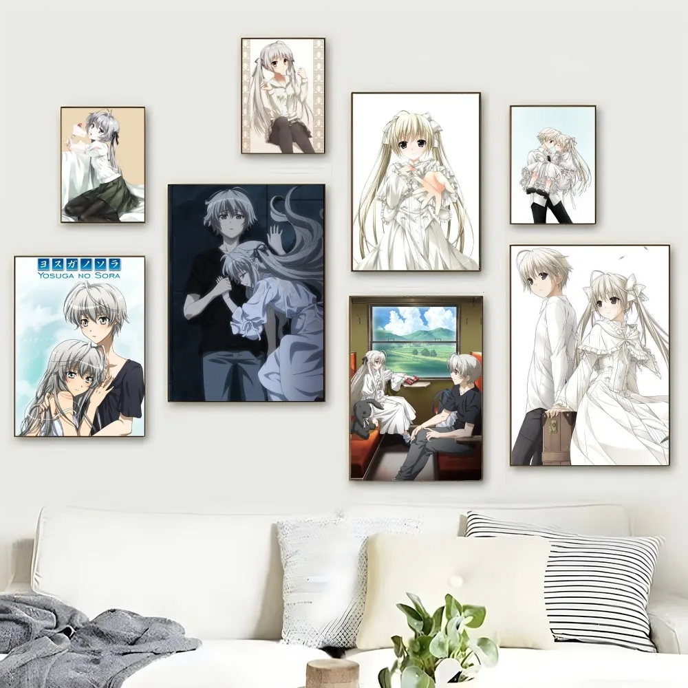 Anime Yosuga No Sora Poster Self-adhesive Art Poster Whitepaper Prints Posters Artwork Aesthetic Art Wall Painting