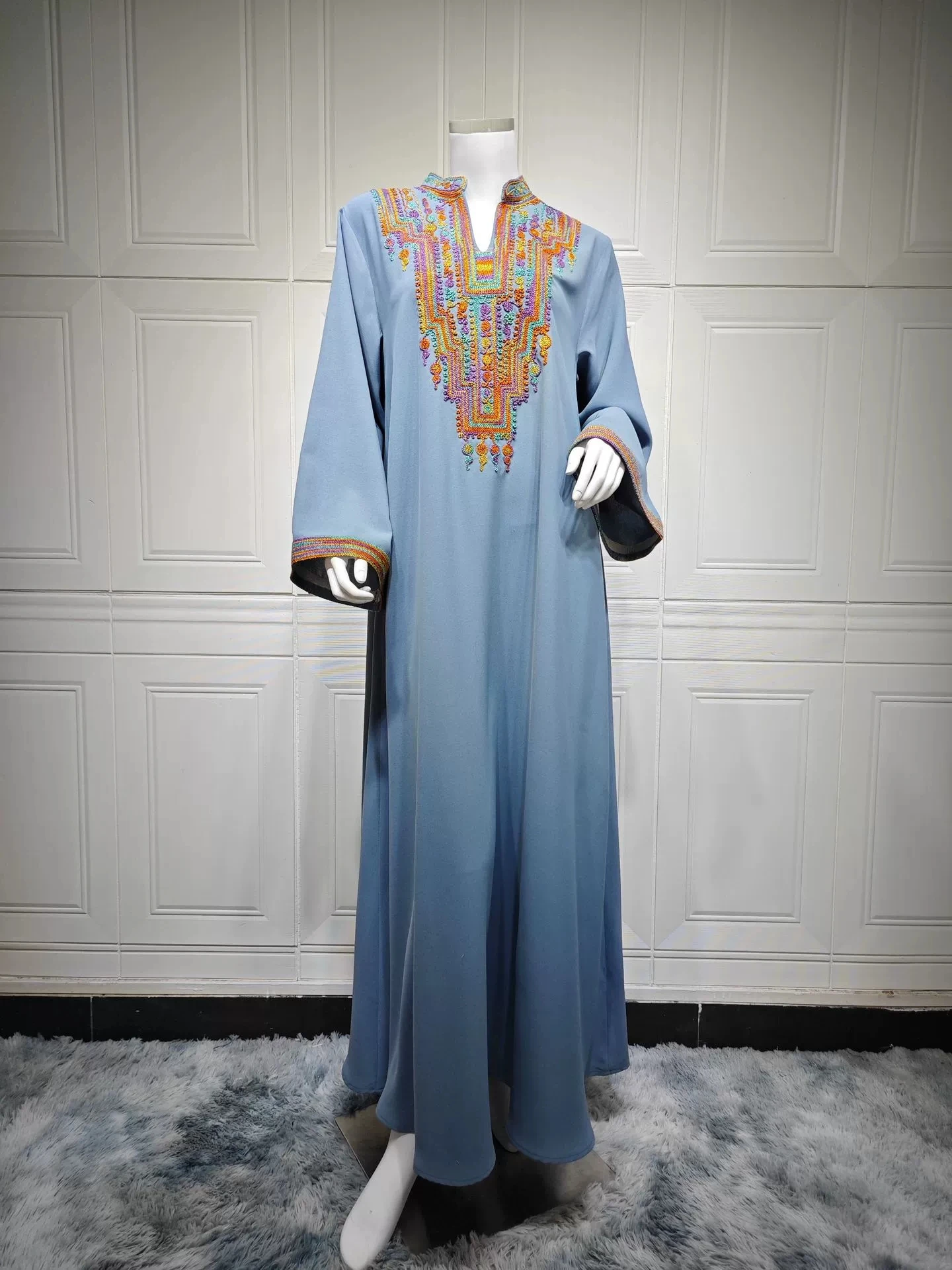 Sukienka arabska z haftem sznurkowym w stylu Bliskiego Wschodu, sukienka Dubaj - GZXX544