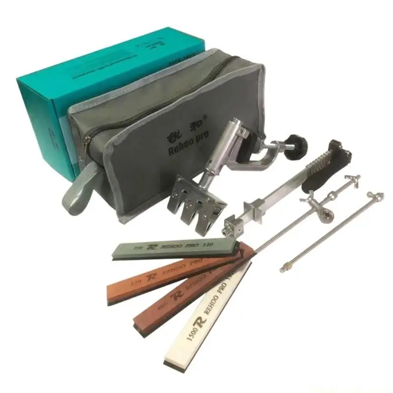

A2BE Professional Knife Sharpener with 4 Whetstones Fixed Stainless Steel