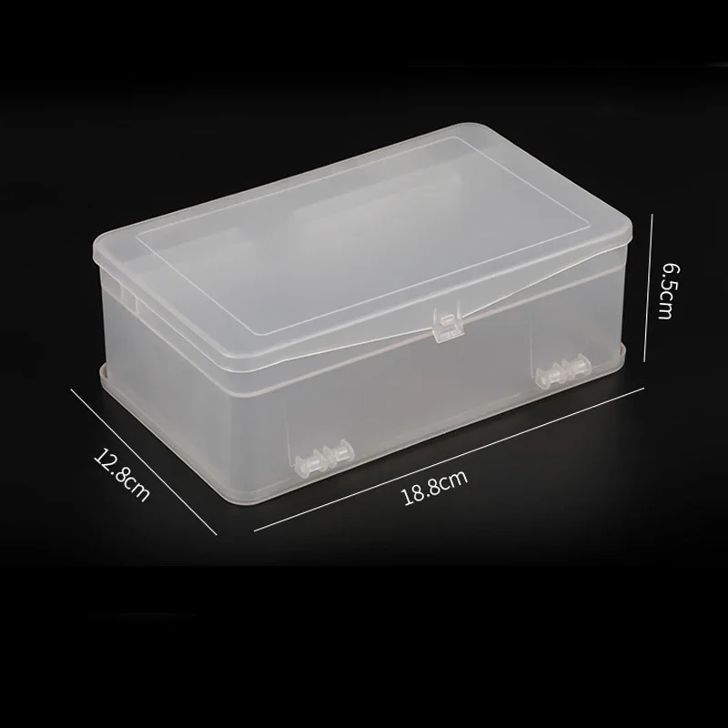 Boîte de rangement rectangulaire à Double couche pour outils de Nail Art, 1 pièce, organisateur pour pincettes, tondeuses, stylos, tampons de polissage, limes, brosses