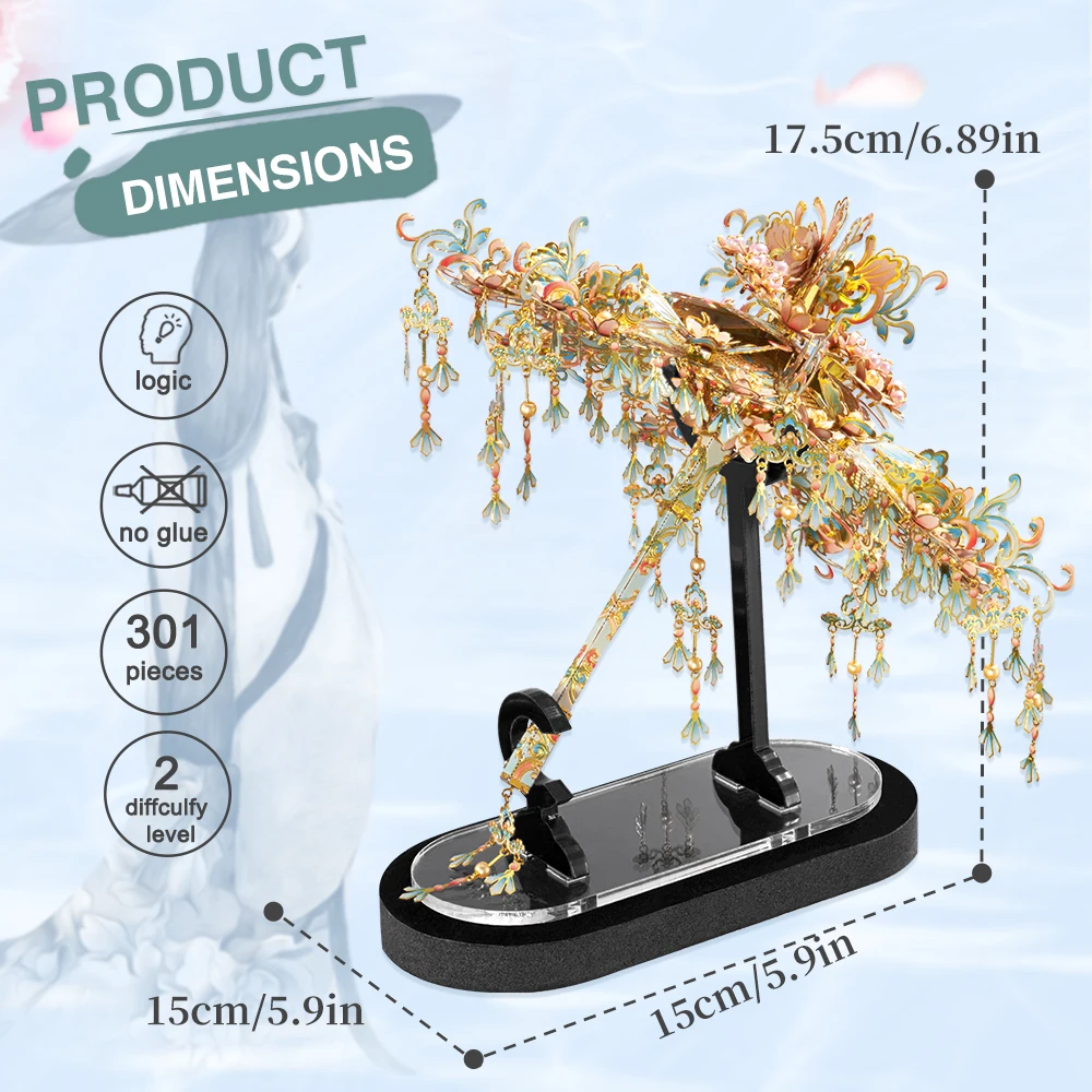 Piececool 3D Metal Puzzles Umbrella SUHUI Assembly Model Kits Jigsaw for Adult DIY Set for Christmas Gifts Home Decoration 279pc