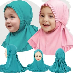 Kids Hijab Instant 2-6 Years Old Girls Islamic Headscarf Modesty Cover up Fashionable And Comfortable