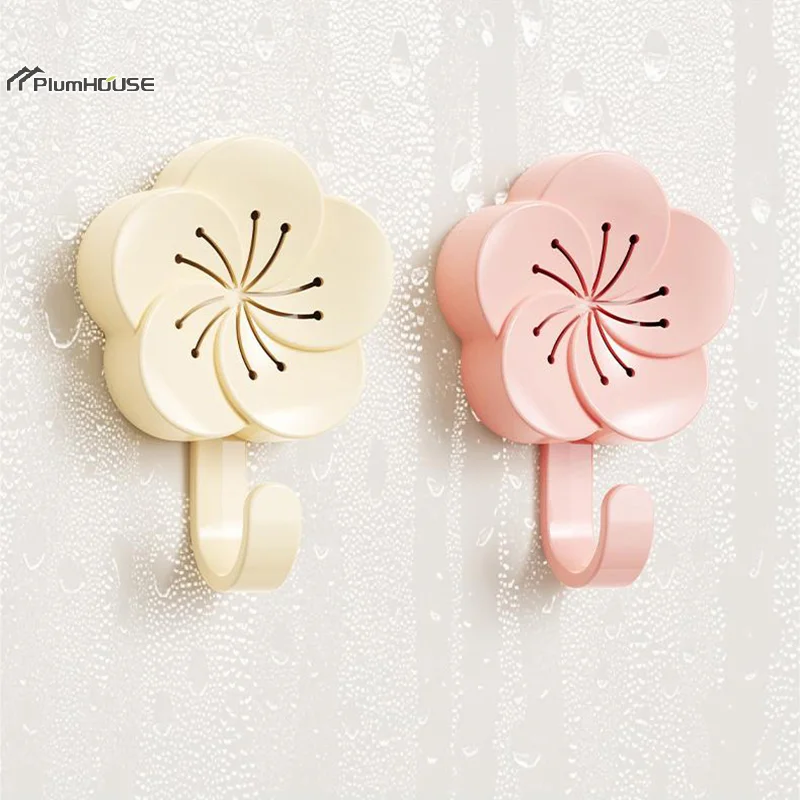 Multifunctional Sakura Aromatherapy Hook Waterproof Bedroom Wardrobe Kitchen Deodorization Hook Hair Rope Key Storage