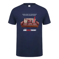 Funny Tshirt Printed T-Shirt graphic oversized harajuku men clothing cotton The Big Theory Sheldon Cooper Sofa Bang T Shirt  tee