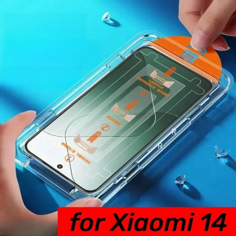 

Простая установка закаленное стекло для Xiaomi 14 6,36 Дюймов Полное покрытие защита экрана