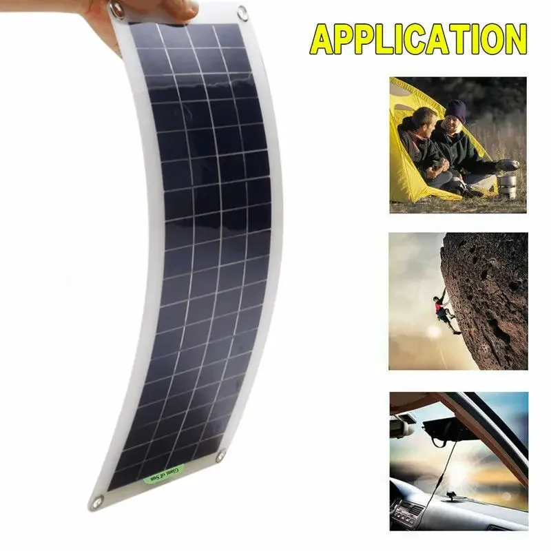 Sistema di energia solare 220V 30W 60A Controller pannello solare caricabatterie 220W Inverter Kit USB completa rete domestica alimentazione da campeggio
