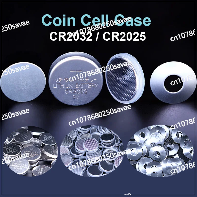 Корпус для монет из нержавеющей стали с конической пружиной и проставкой для батарейки CR2032/CR2025/CR2016 с положительным отрицательным корпусом