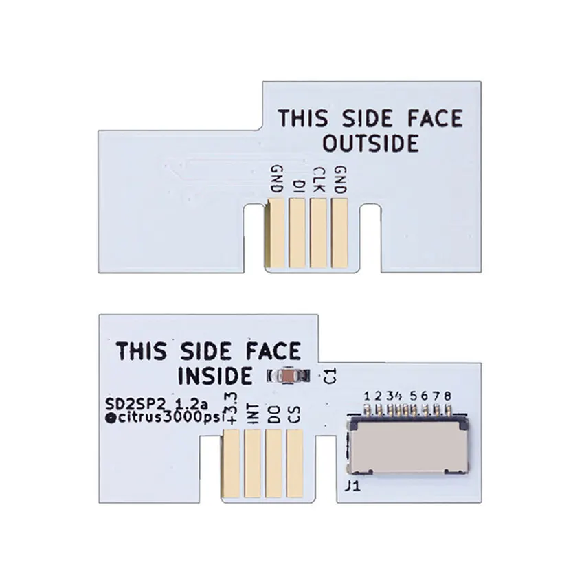 YuXi Replacement Micro SD Card Adapter TF Card Reader For GameCube NGC SD2SP2 SDLoad SDL Adapter