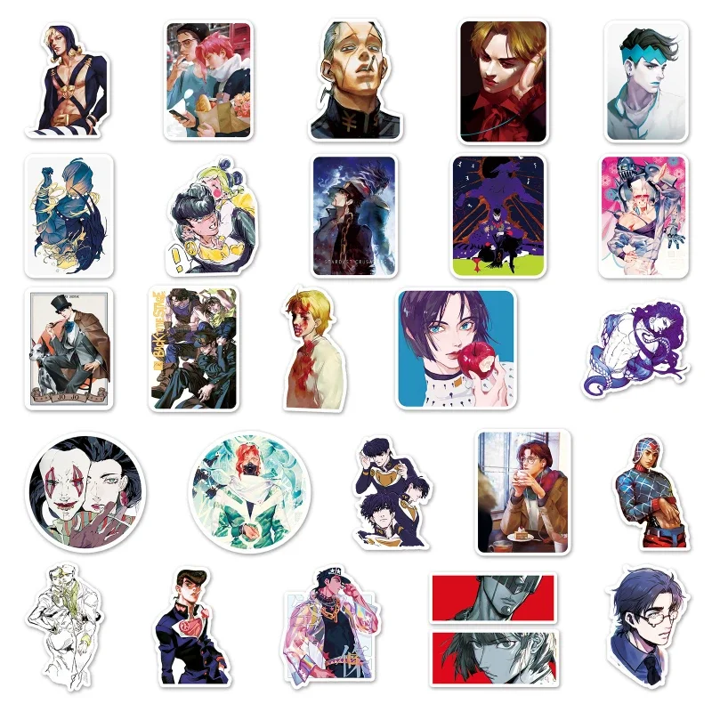 Imagem -03 - Jonathan Joestar Koichi Joestar Koichi Joestar Anime Periférico Notebook Bagagem Adesivos Decorativos à Prova d Água 53 30 10 Pcs