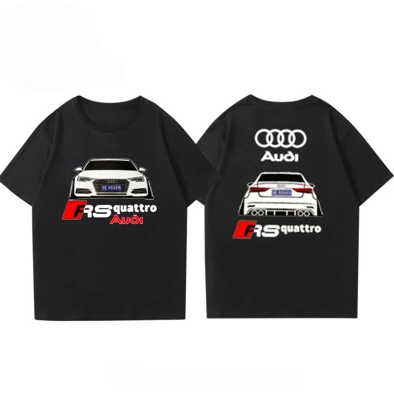 

New Audi RS Car Modification Culture Performance Car Department T-shirt Short-sleeved Men's Work Clothes Half-sleeved 4S Store