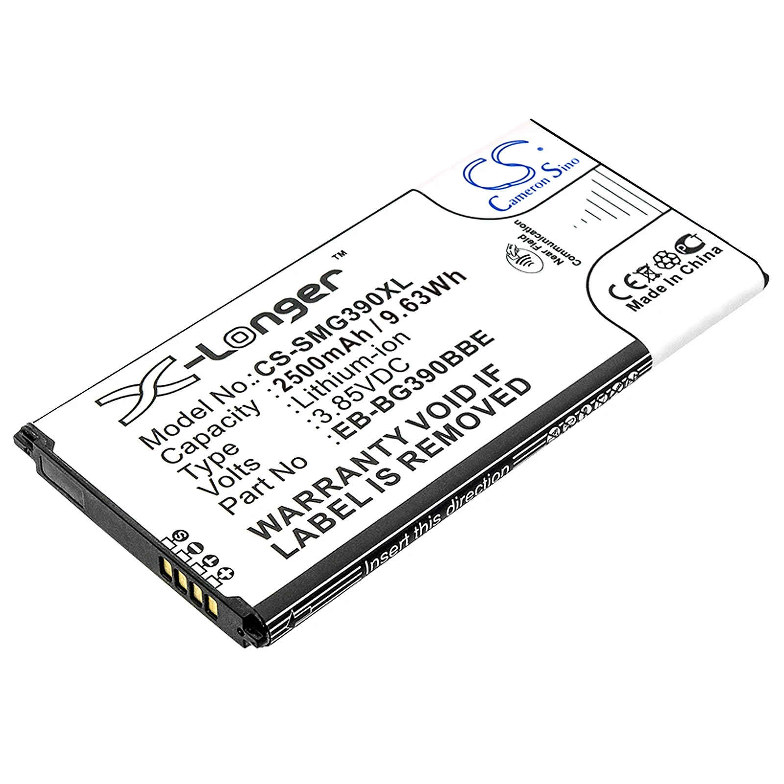 

Li-ion Mobile, SmartPhone Battery for Samsung, 3.85V, 2500mAh , Compatible Models: Galaxy Xcover 4, Galaxy Xcover 4 2017 TD-LTE