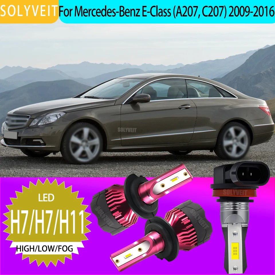 

12V LED Headlight Foglight Kit IP67 Waterproof Dustproof For Mercedes-Benz E-Class (A207, C207) 2009 2010 2011 2012 2013-2016