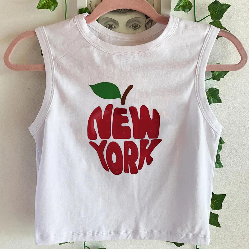 

Womens Summer Cute Letter Printed Graphic Aesthetic Style Clothes Streetwear Girls Sexy All-match Creative Casual Personality