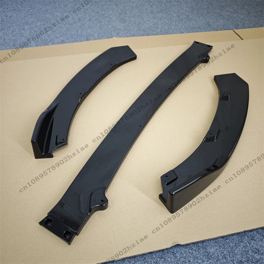 3Pcs Car Front Bumper Lip Spoiler Splitter Diffuser For Mazda MX-5 MX5 Miata ND 2-Door 2015-2025 Gloss Black Body Kit Tuning view 5