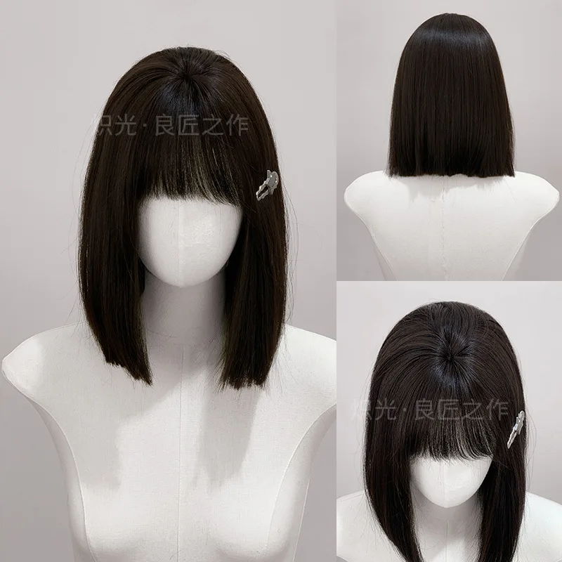 Women's short hair , everyday fashion, full head simulation wig