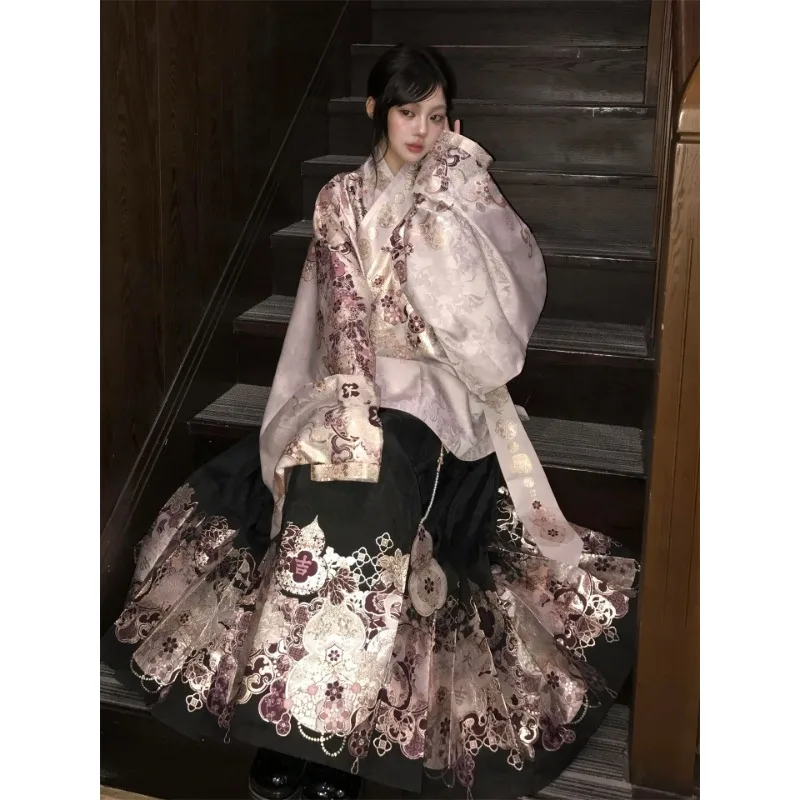 

Ming-made heavy industry weaving gold makeup flower collar jacket spring and summer daily wealth set