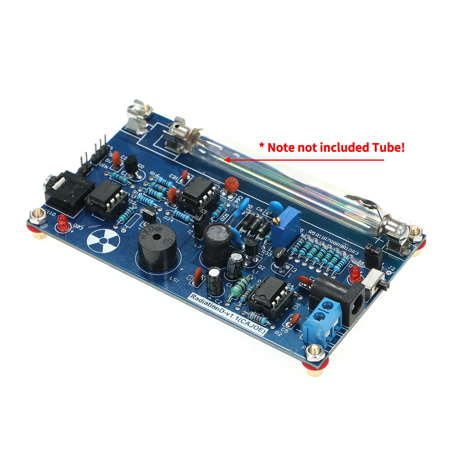 Assembled Radiation Detector System, DIY Miller Tube Tube Nuclear Radiation Detector Geiger Counter Kit Module Experimental Mod