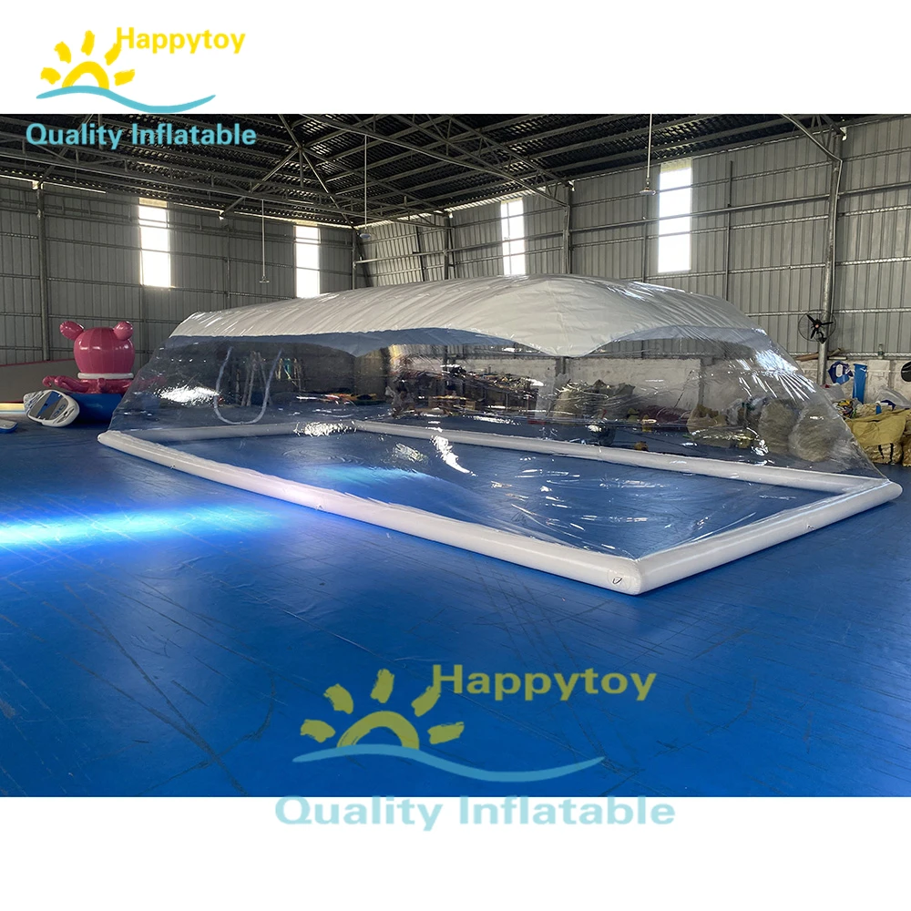 Keep Warm Enclose Transparent Bubble Inflatable Pool Cover Tent For Winter