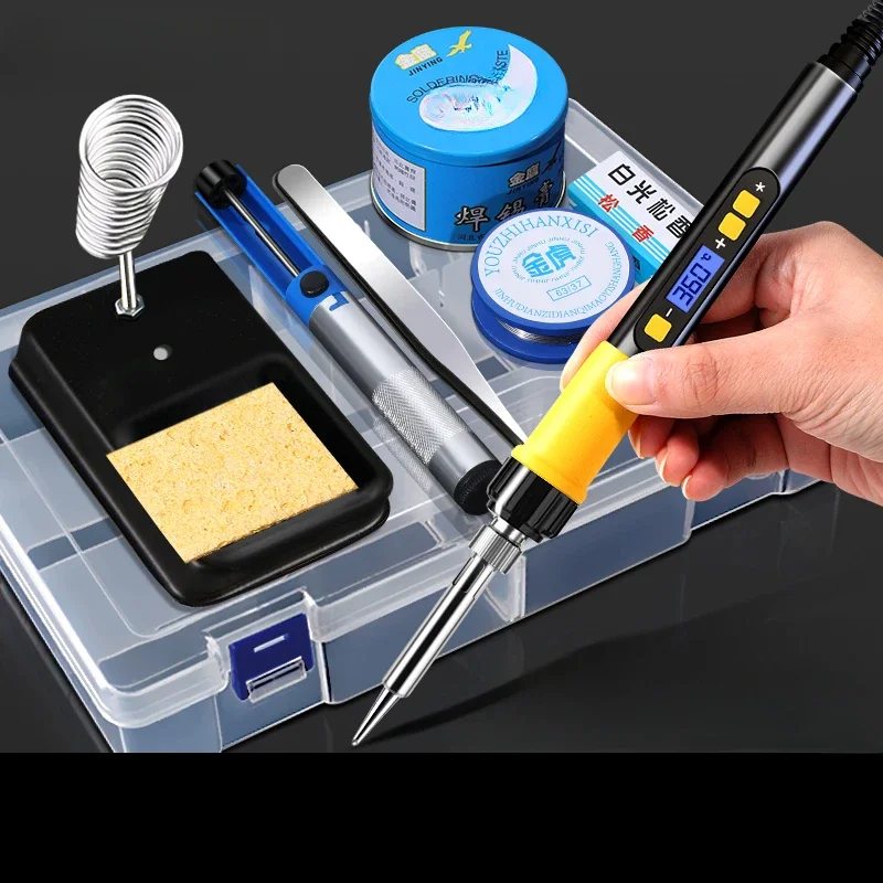

Electric soldering iron household electric welding pen repair welding artifact tool set student