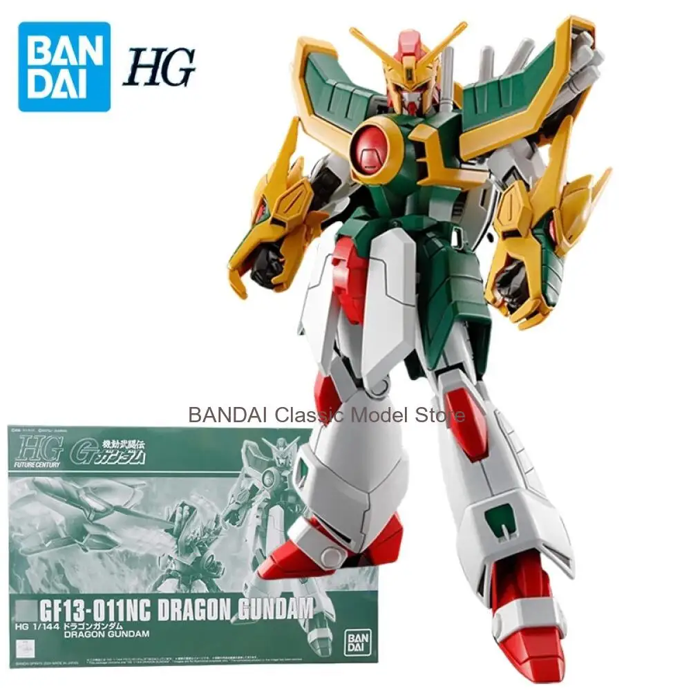 

Коллекционные фигурки Bandai GF13-011NC Dragon Gundam: игрушки-мобильные костюмы Gunpla для мальчиков, подарки