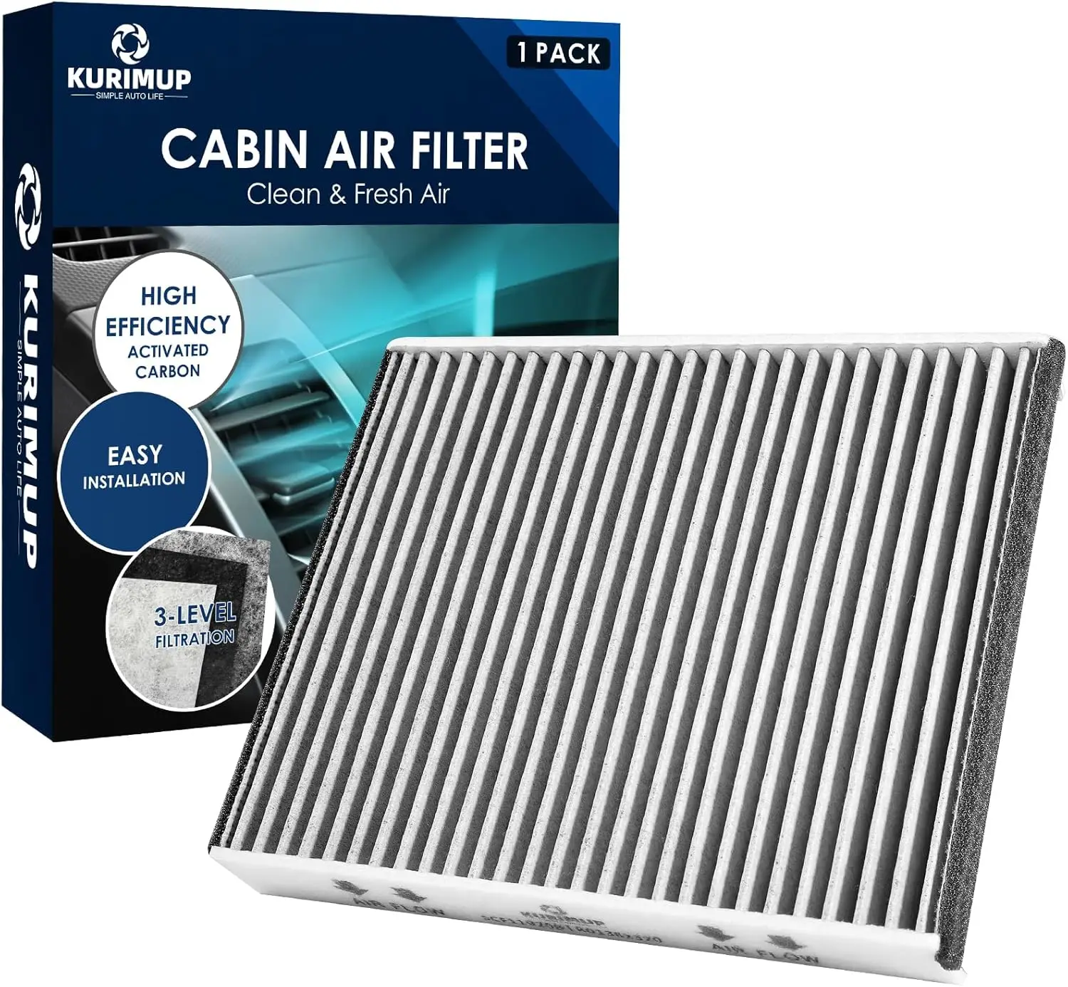 Premium Cabin Air Filter with Activated Carbon,Replacement for CF11920,Fit for Ford C-Max(2013-2018)/Escape(2013-2019)/Focus(201