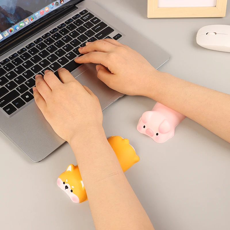 New Cute Animal Wrist Rest Support For Mouse Pad Computer Laptop Arm Rest For Desk Mouse Pad Wrist Rest Cat Dog Duck Panda Toys