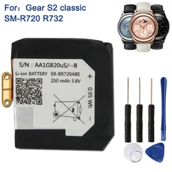 EB-BR720ABE Bateria de Substituição para Samsung Gear S2 Classic, SM-R720, R720, R732, Relógio Inteligente, 250mAh, Novo