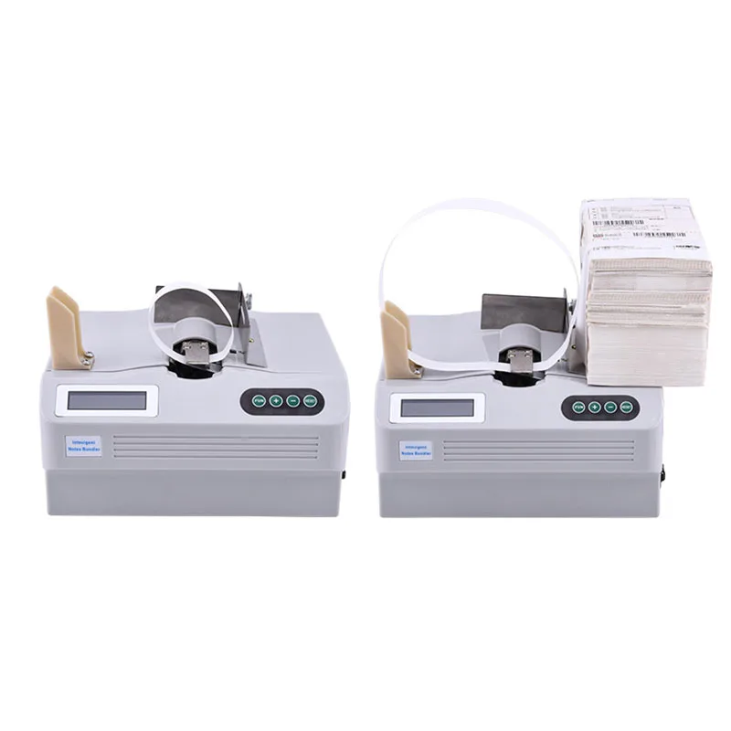 Automatic paper tape binding machine, automatic banknote binding machine, document and receipt binding machine