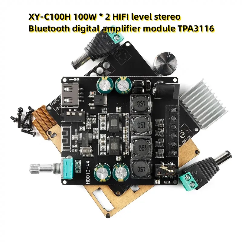 XY-C100H 100W * 2 HIFI level stereo Bluetooth digital amplifier module TPA3116