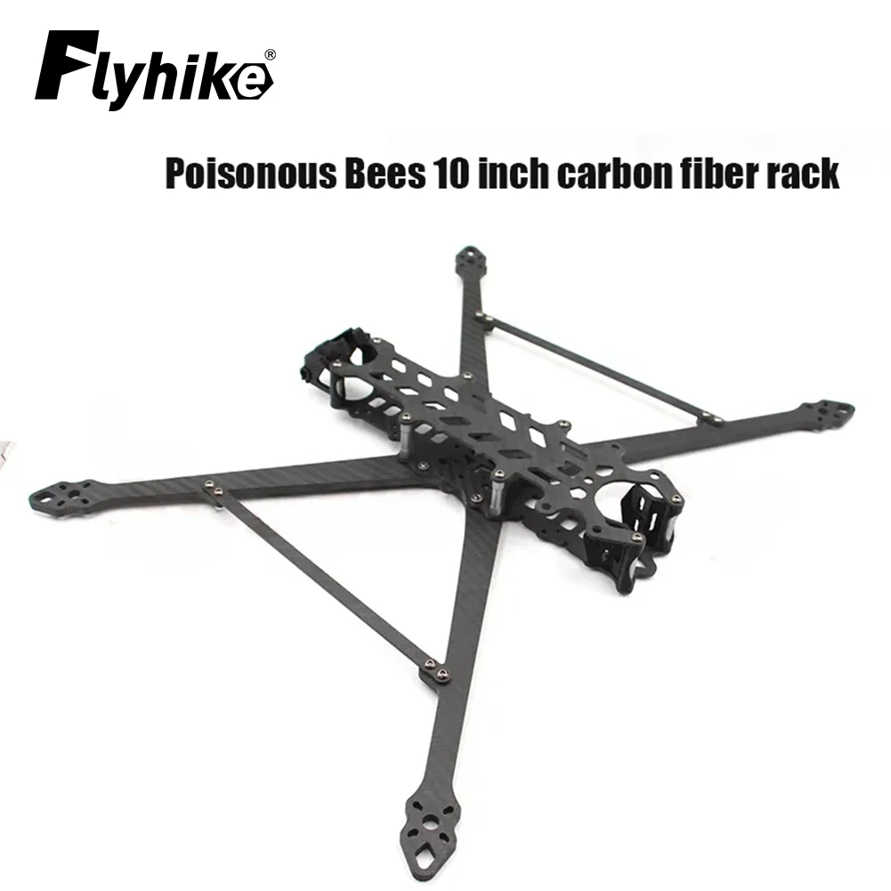 

Poisonous Bees 10inch Carbon Fiber Frame Suit X-Type Wheelbase 450mm Suitable for 3110 3112 3115 Motor 10inch Propeller RC FPV