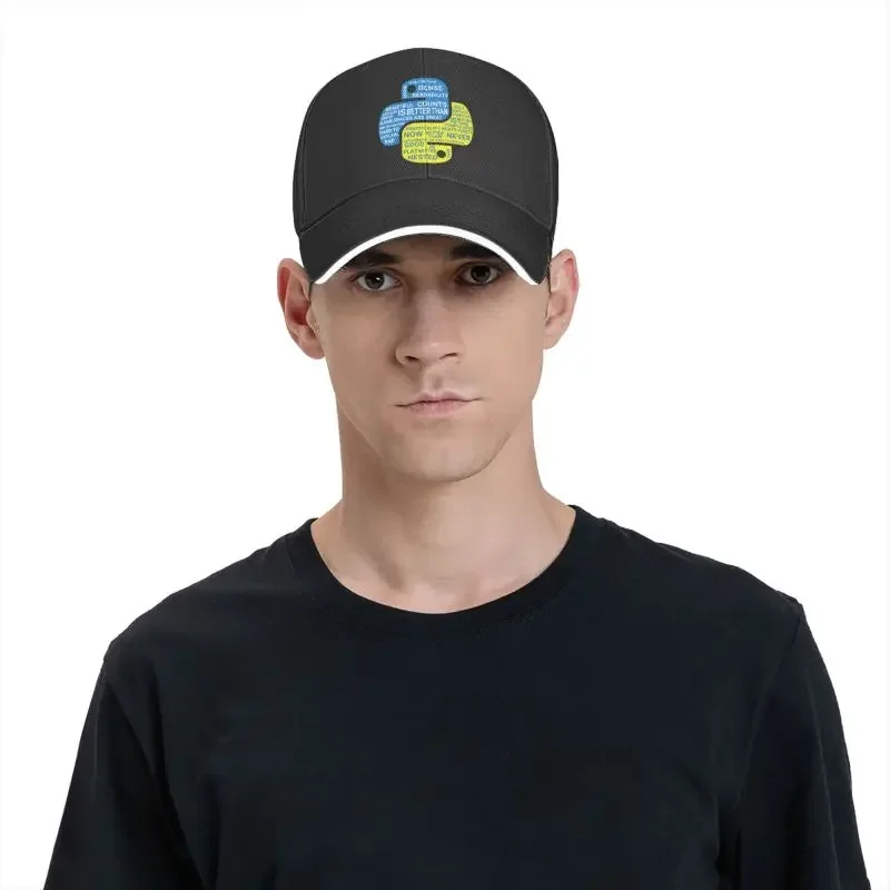 Custom Python Programmers T-Shirt Baseball Cap Men Women Adjustable Programming Developer Coder Dad Hat Streetwear