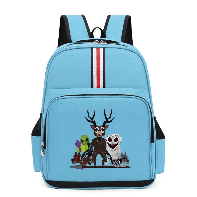 

Модные школьные ранцы с героями мультфильмов, рюкзак с принтом 99-ночей в лесу, школьные сумки большой вместимости для студентов, сумка для книг для начальной школы для мальчиков и девочек