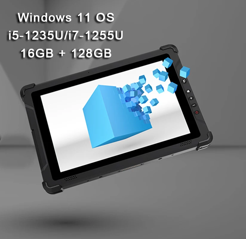 RUGLINE Full magnesium alloy body Rugged Intel Industrial Tablet i7-1255 Windows 11 16G 256G 10 Inch Waterpoof Tablet PC