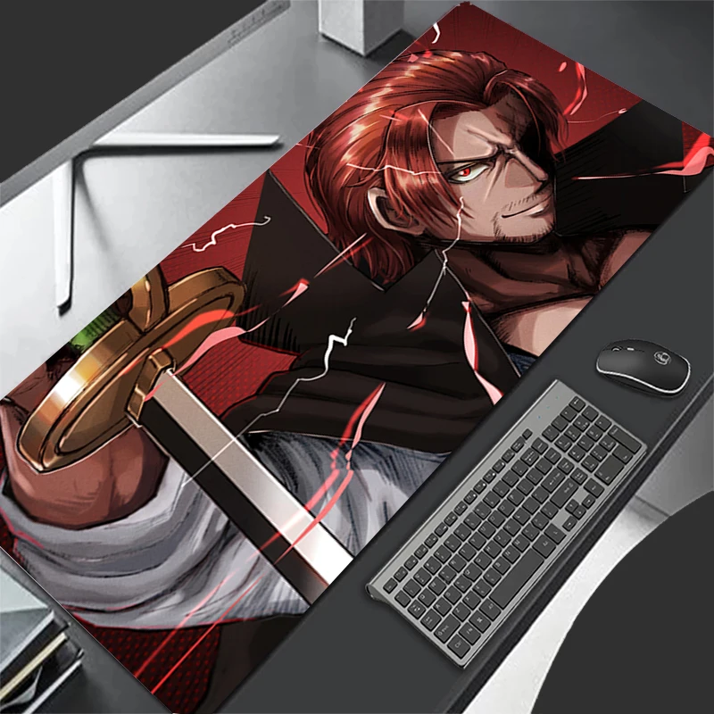 

Mouse Pad one piece Shanks Gamer PC Computer Large 900x400 XXL Desk mat Keyboard Anime Gaming Accessories Mousepad Carpet