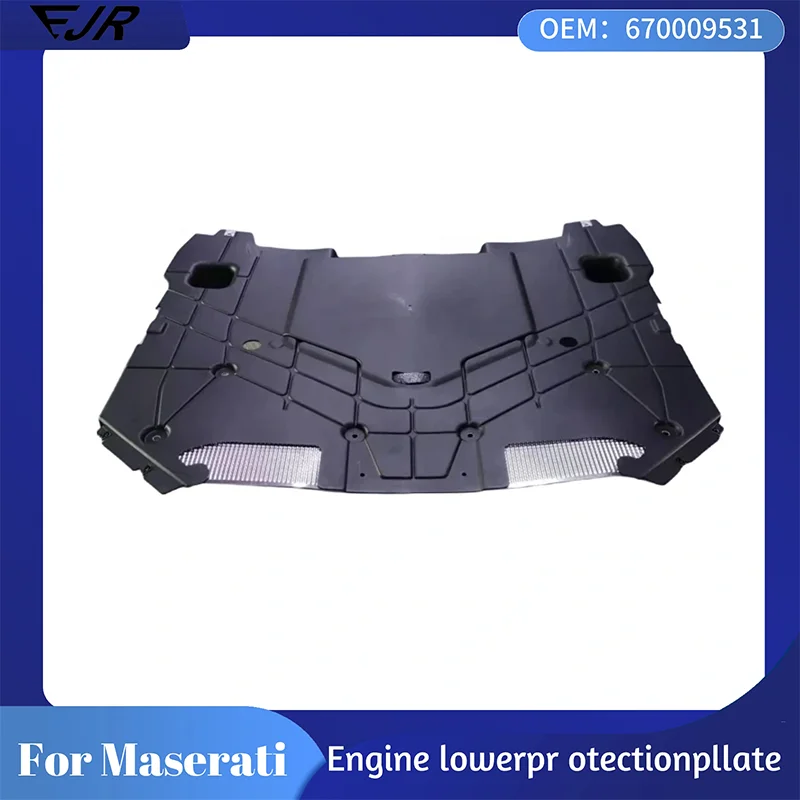 670009531 670039641   เหมาะสําหรับ Maserati Ghibli M157 Quattroporte M156 รถยนต์อุปกรณ์เสริมเครื่องยนต์ Lower แผ่นป้องกัน