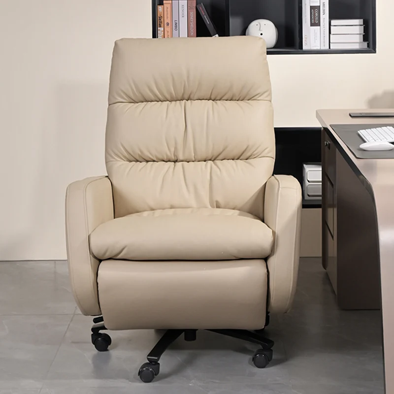 

Massage Leather Reading Office Chairs Luxury Ergonomic Cushion Design Office Chairs Comfortable Silla Escritorio Gaming SY50OC