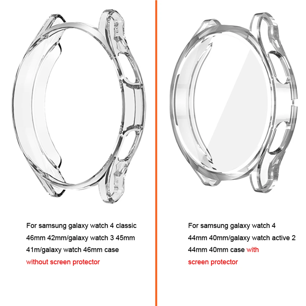 2pcs for samsung galaxy watch 7 6 5 4 44mm 40mm 4 6 classic 47mm 43mm band + TPU case galaxy watch 5 pro 45mm strap Steel band