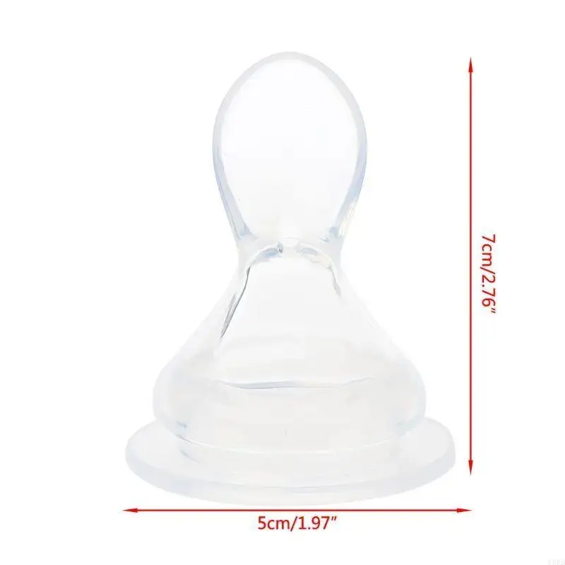 حلمات زجاجات حليب الثدي مصنوعة بدون مادة BPA لتدفق بطيء إضافي L8RB #6