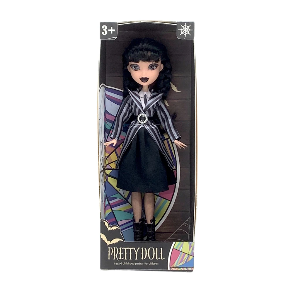 Muñeca Addams de miércoles, figura de acción bonita, juguetes para niños, familia Addams 1/6, 30cm, muñeca de Anime BJD, decoración de habitación, modelo DIY, regalo de cumpleaños