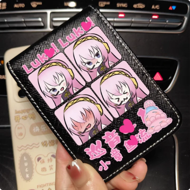Anime Megurine Luka Cartoon Fashion Wallets PU Purse Card Holder Money Bag Gift B2046 Cosplay