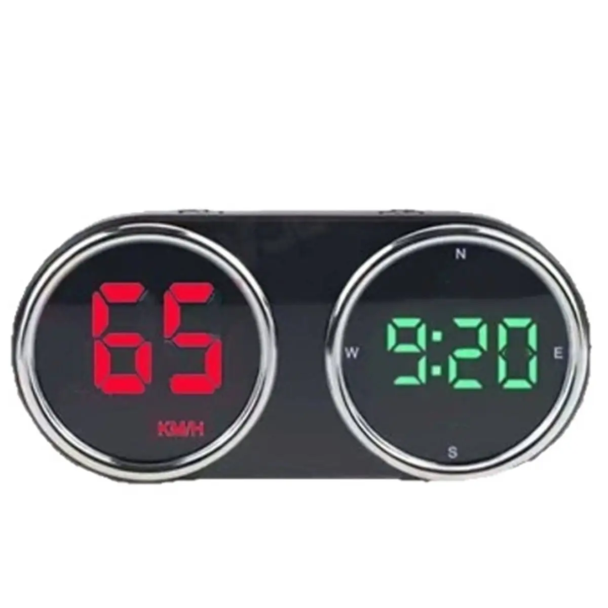 

A003 GPS Digital Speedomter Time Clock GPS HUD over-Speed Alarm MPH Speed Meter 7-Color for All Cars Plug and Play