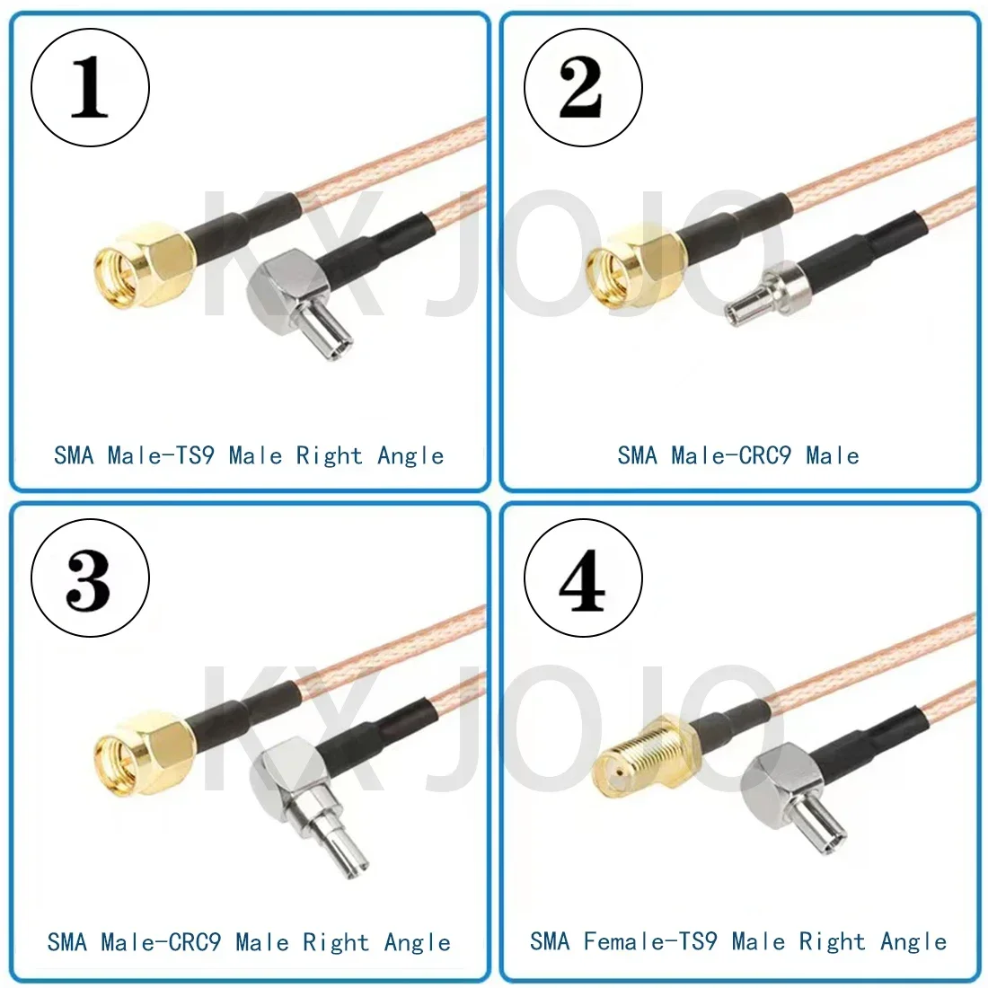 SMA F Female/Male to TS9/CRC9 Straight/Right Angle Coaxial Cable RG316 RF Radio Frequency Extension of Antenna 10/15/20/30/50cm