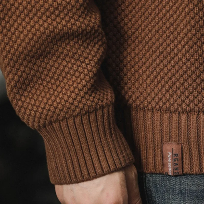 Pullover Männer Lose Warme Herbst Winter Brief Chic Oansatz Alle-spiel 3 Farben Gestrickte Weiche Einfache Casual Neue vintage Ulzzang Cool