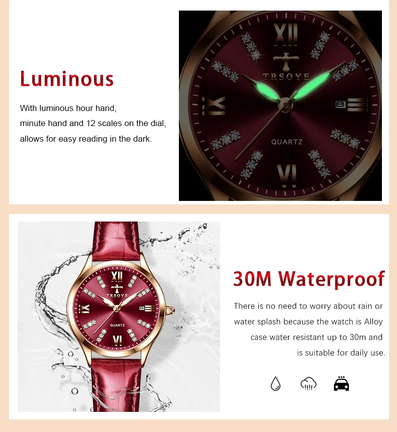 Mini reloj azul para mujer y niña, pulsera de acero inoxidable o cuero, movimiento de cuarzo, a la moda, precio barato