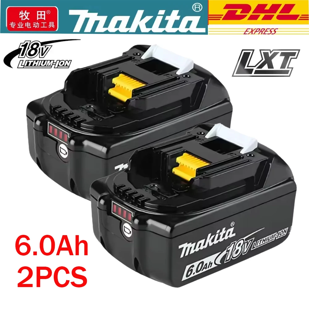 New original Makita 18V 6.0Ah Battery ,For Makita BL1830 BL1830B BL1840 BL1840B BL1850 BL1850B Power Tools  RechargeableBattery