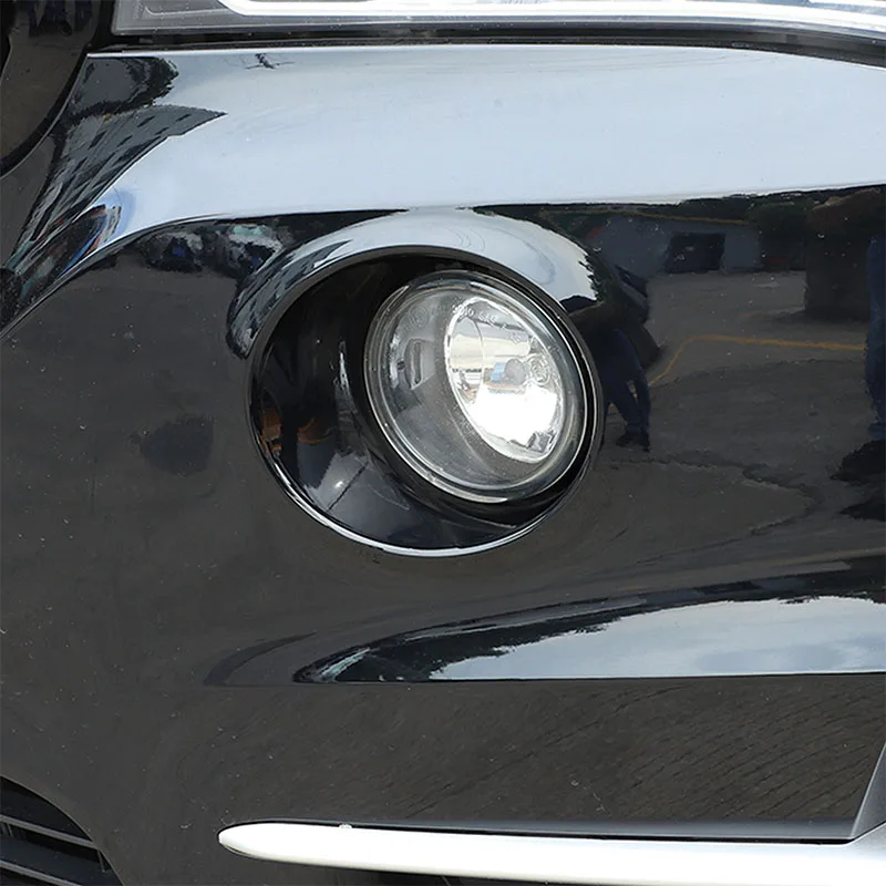 

For BMW X5 F15 2014-2018 Car styling ABS Chrome/Carbon Fiber Texture Car Front Rear Fog Lamp Cover Trim Stickers Car Accessories