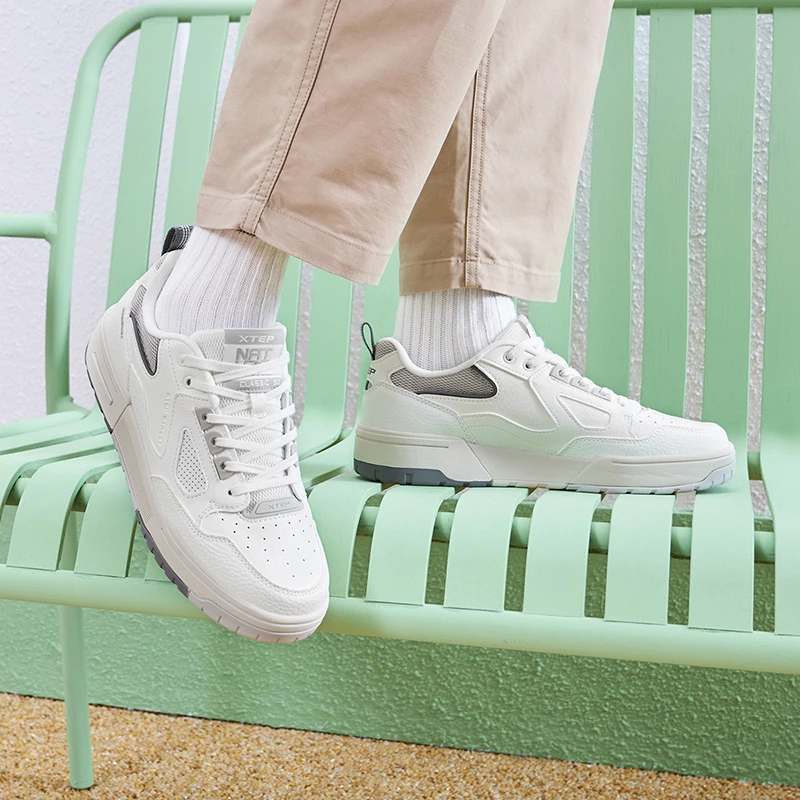 Xtep Daybreak Skateboarding Shoes For Men 2024 Spring Wear-Resistant Skate Shoes Durability Sneakers 976119310051