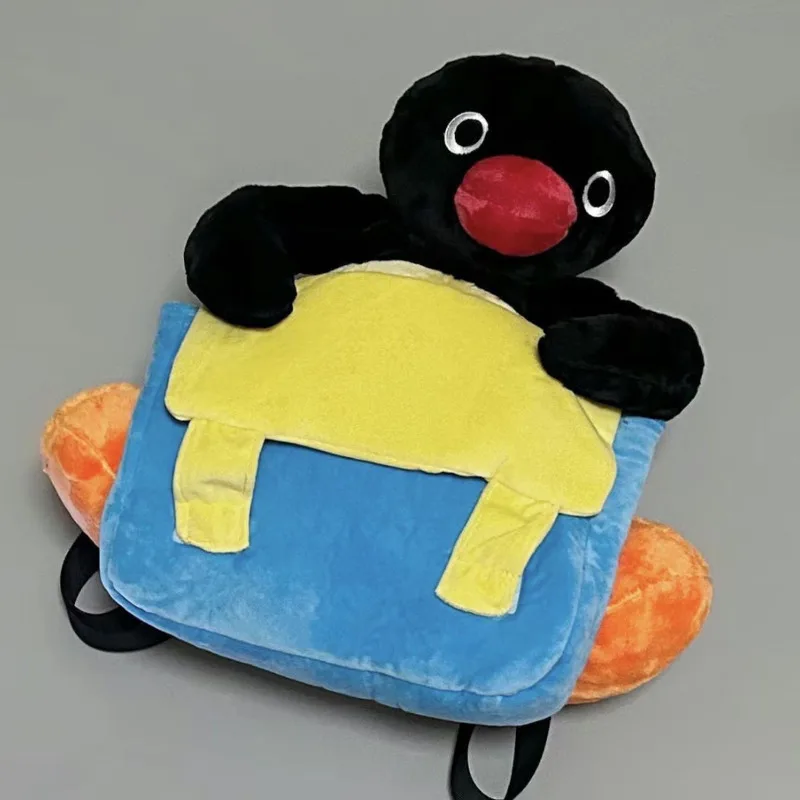 3D Anime Penguin Cute Backpacks Girls Patchwork Harajuku Plush Doll Bags Cotton Splicing Casual Storage Bags Japanese Bags Gifts