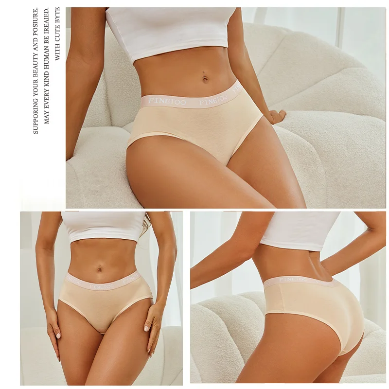 New 3Pcs Women's Cotton Briefs Letter Belt Underwear Women Panties Sexy Breathable Briefs Female Stretch Ladies Soft Lingerie - Image 2