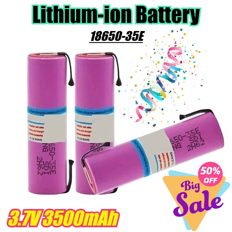 

3.7V 3500mAh Lithium-ion Battery 18650-35E